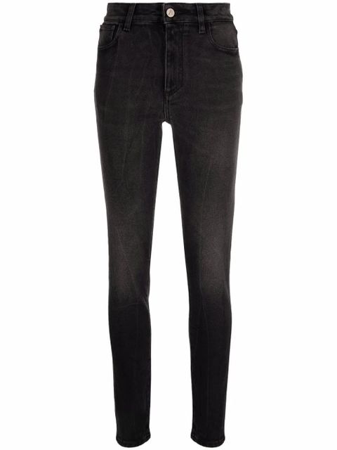 The Attico high-waist skinny-fit jeans - Black - zdjęcie produktu nr 1