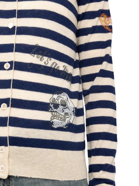 Zadig&Voltaire Missya striped cardigan - Blue