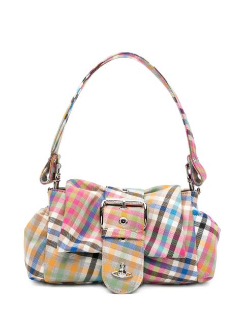 Vivienne Westwood Hazel plaid-pattern clutch bag - Pink - zdjęcie produktu nr 1