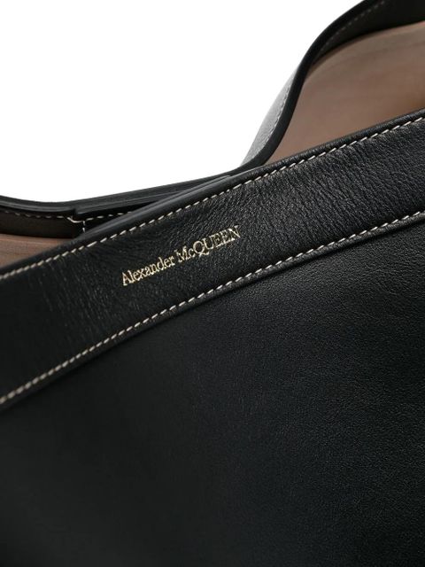 Alexander McQueen The Bow leather tote bag - Black