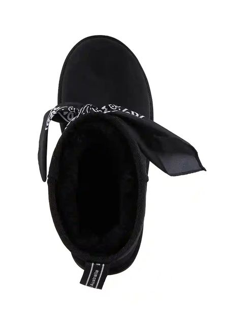 Emu Australia śniegowce zamszowe Sharky Mini Bandana kolor czarny W13199