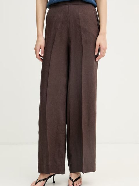 United Colors of Benetton spodnie damskie lniane - zdjęcie produktu nr 2