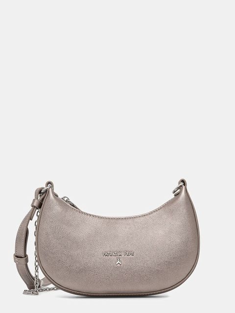 Patrizia Pepe torebka skórzana kolor szary 8B0309 L138 - zdjęcie produktu nr 1