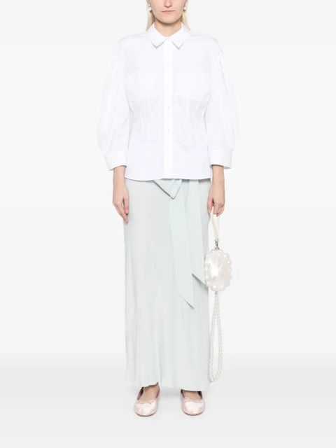 Simone Rocha corset seam shirt - White - zdjęcie produktu nr 2