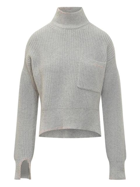 Marni turtleneck pocket sweater - Grey - zdjęcie produktu nr 1