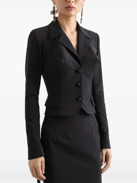 Dolce & Gabbana sculpted blazer - Black