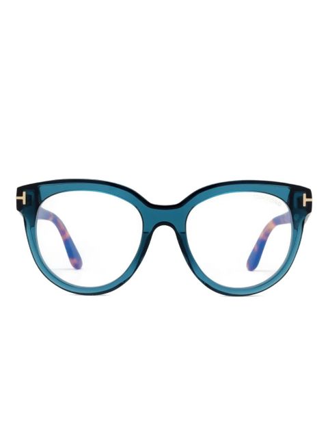 TOM FORD Eyewear round-frame glasses - Blue - zdjęcie produktu nr 1