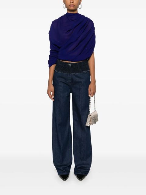 Givenchy bouclé-panelled jeans - Blue