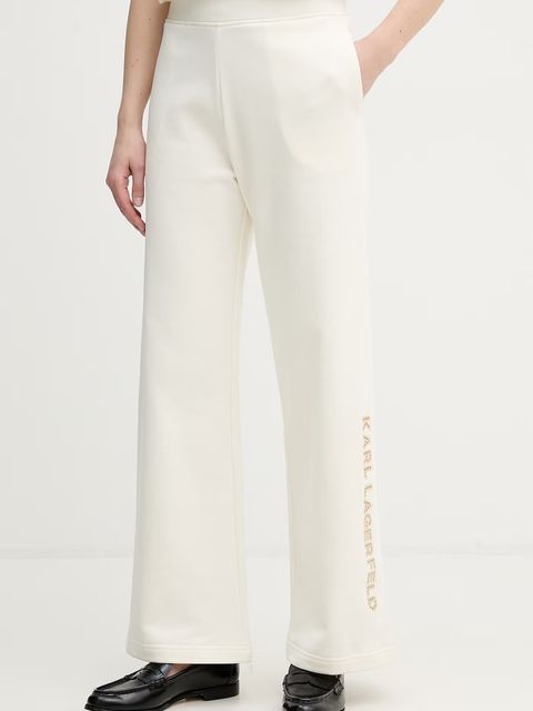 Karl Lagerfeld spodnie damskie bawełniane - zdjęcie produktu nr 2