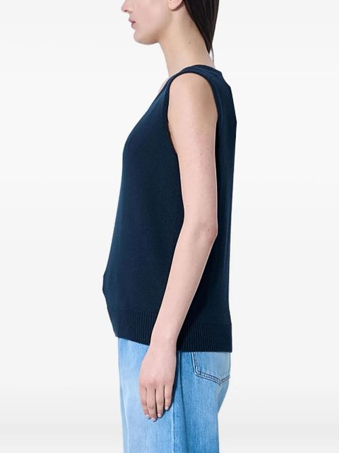 The Row V-neck vest - Blue - zdjęcie produktu nr 2