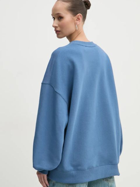 Rotate bluza bawełniana damska kolor niebieski z aplikacją 113427309
