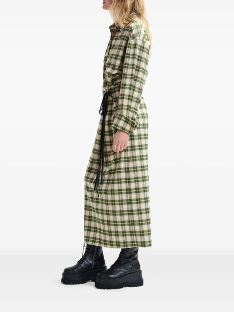Essentiel Antwerp Jid checked dress - Green - zdjęcie produktu nr 2