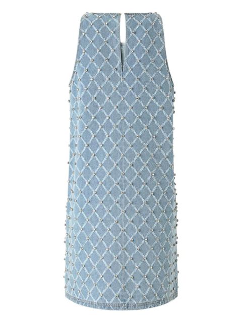 PINKO rhinestone-embellished mini dress - Blue - zdjęcie produktu nr 2