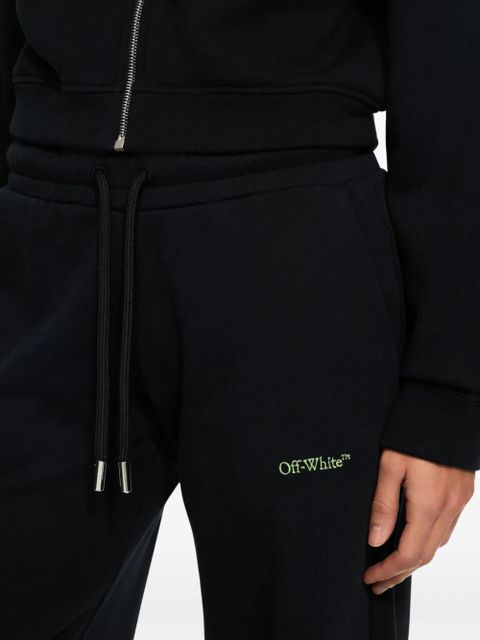 Off-White Bookish logo-print trousers - Black