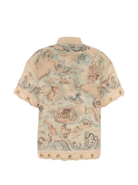 ZIMMERMANN graphic-pattern shirt - Neutrals - zdjęcie produktu nr 2