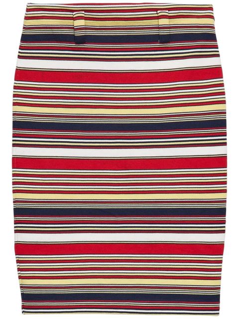 Prada striped cotton skirt - Red - zdjęcie produktu nr 1
