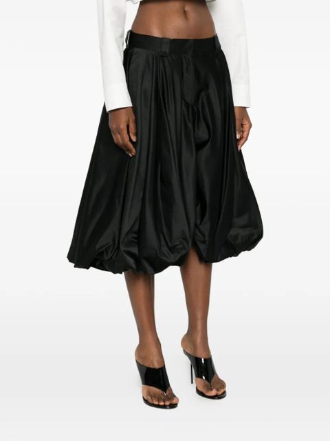 Balenciaga gathered midi skirt - Black