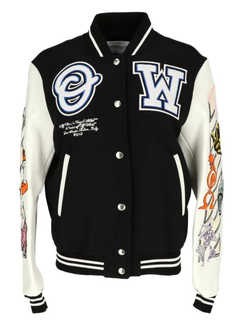 Off-White long-sleeve bomber jacket - Black - zdjęcie produktu nr 1