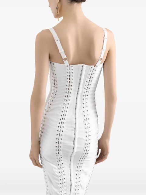 Dolce & Gabbana panelled midi dress - White