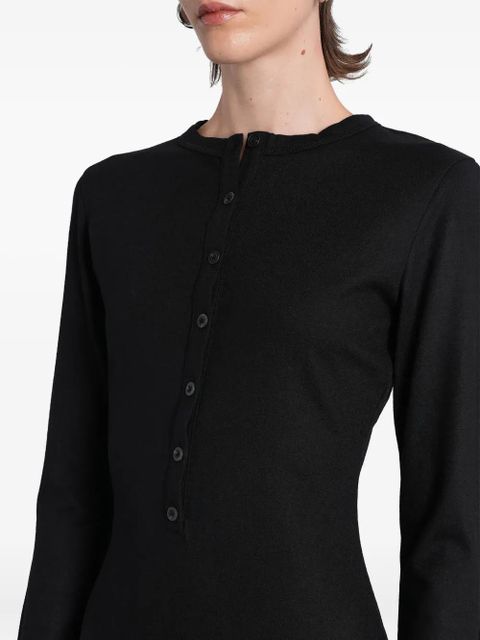 ENTIRE STUDIOS long-sleeve fitted midi dress - BL