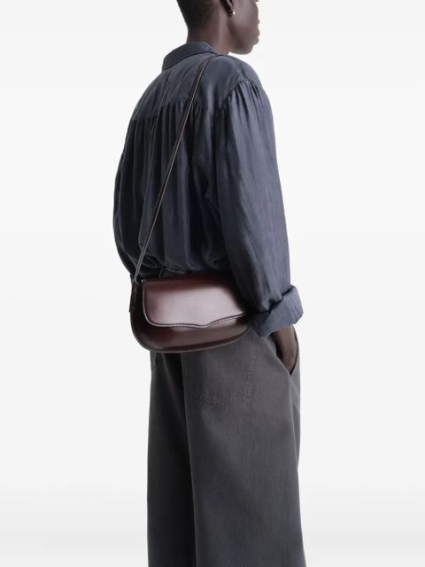 LEMAIRE Belly leather crossbody bag - Brown - zdjęcie produktu nr 2