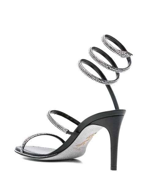 René Caovilla Cleo embellished sandals - Black