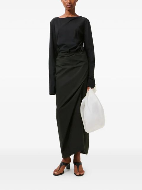 OUR LEGACY asymmetric draped dress - Black - zdjęcie produktu nr 2