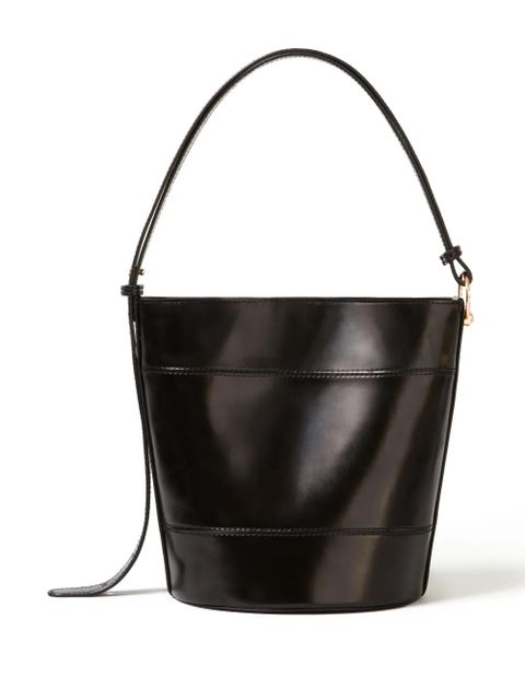 Claudie Pierlot Solveig leather bucket bag - Black - zdjęcie produktu nr 2