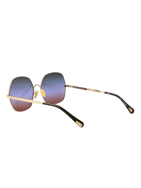 Chloé Eyewear octagonal frame sunglasses - Gold