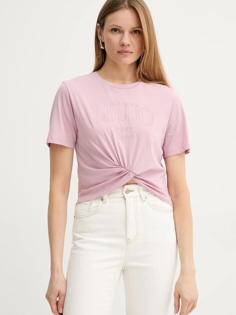 Liu Jo t-shirt bawełniany - zdjęcie produktu nr 2