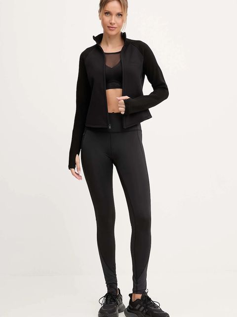 Calvin Klein Performance bluza treningowa damska kolor czarny gładka LVGWF5J406