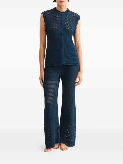 ERES Aurora crochet-knit top - Blue - zdjęcie produktu nr 2