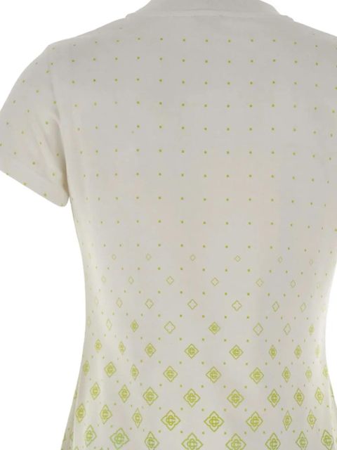 Casablanca AOP Monogram crew neck T-shirt dress - White