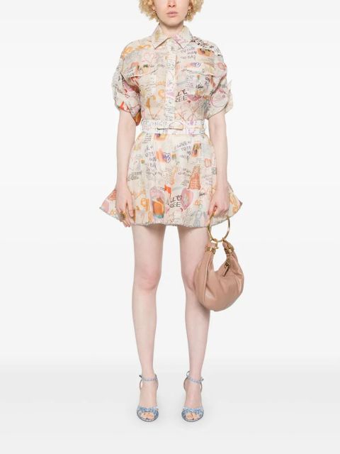 ZIMMERMANN belted shorts - Neutrals - zdjęcie produktu nr 2