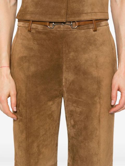 Gucci Horsebit-detail trousers - Brown
