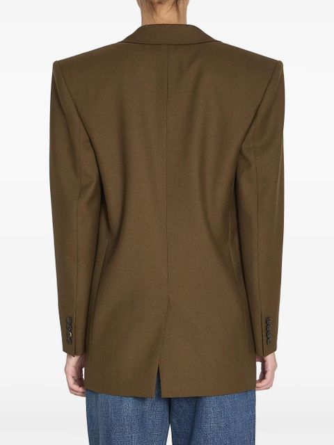 Saint Laurent single-breasted wool jacket - Brown