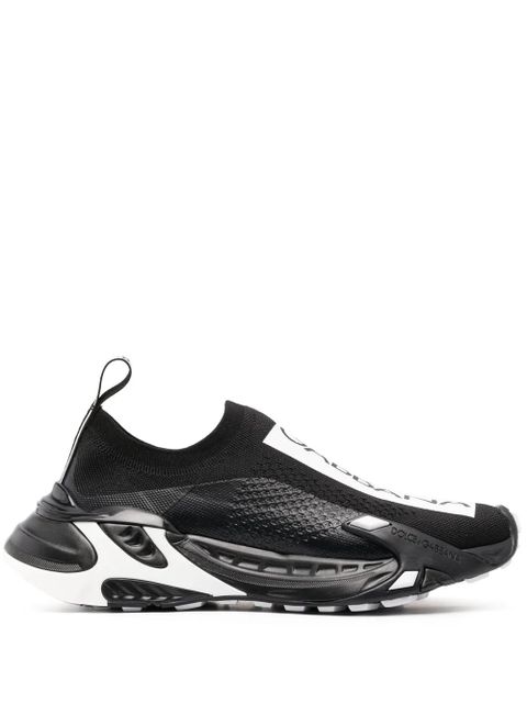 Dolce & Gabbana logo-print panelled sneakers - Black - zdjęcie produktu nr 1