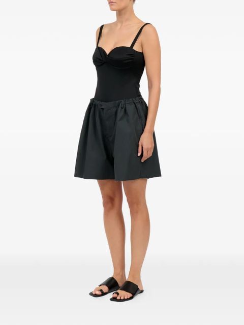 MM6 Maison Margiela frayed-detail cotton shorts - Grey