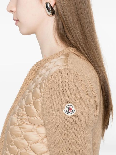 Moncler quilted pocket jacket - Neutrals