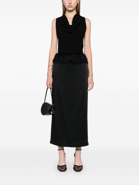 TOTEME fringed maxi skirt - Black - zdjęcie produktu nr 2