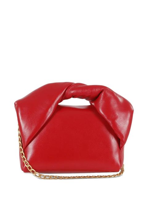 JW Anderson twisted-handle leather shoulder bag - Red - zdjęcie produktu nr 1