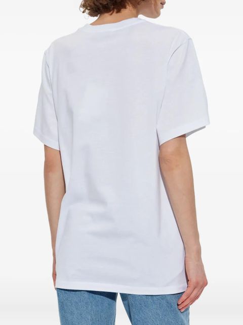 Max Mara floral-print cotton T-shirt - White