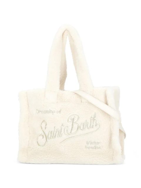 MC2 Saint Barth Colette Teddy logo embroidered tote bag - White - zdjęcie produktu nr 1
