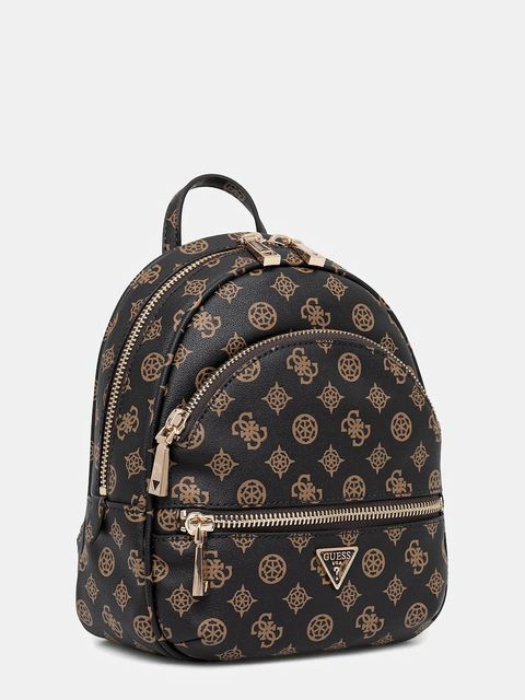 Guess plecak MANHATTAN damski kolor brązowy mały wzorzysty HWPG71 18320 - zdjęcie produktu nr 2