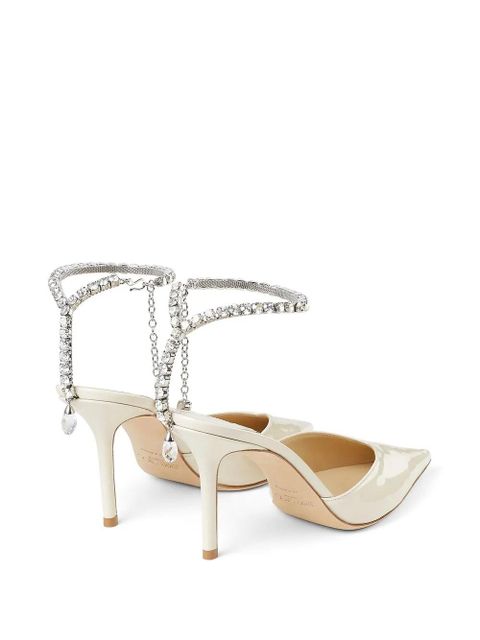 Jimmy Choo Saeda 85mm pointed pumps - Neutrals