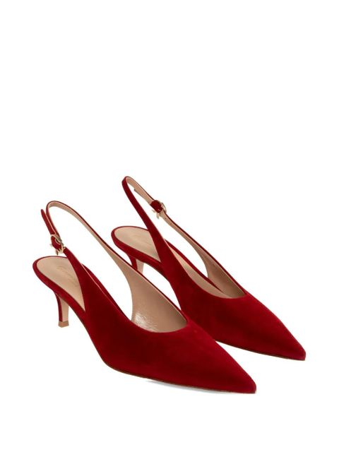 Gianvito Rossi 55mm Robbie pumps - Red - zdjęcie produktu nr 2