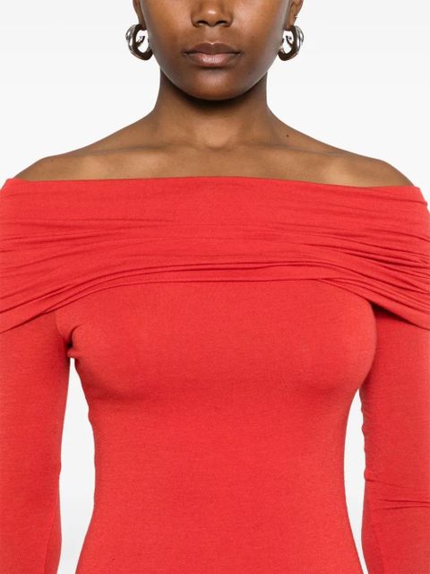 MANURÍ Amara maxi dress - Red