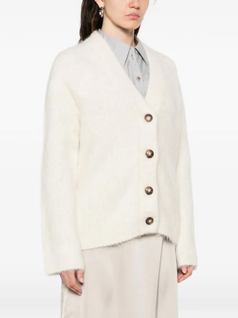 LouLou de Saison Lynn buttoned cardigan - White - zdjęcie produktu nr 2