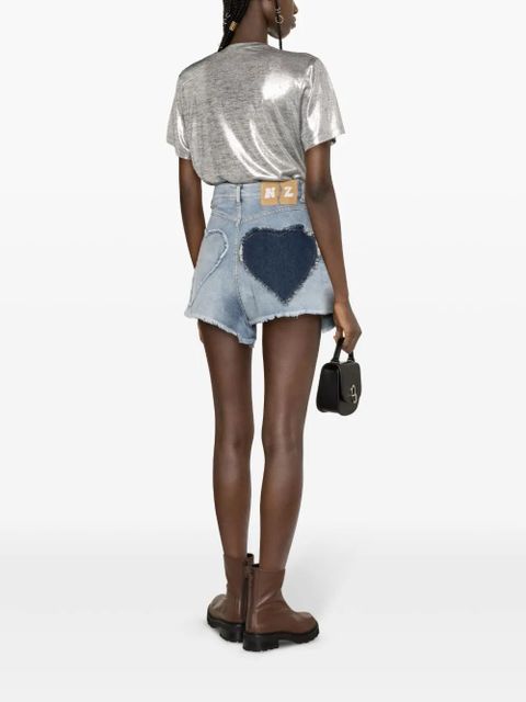 Maje lamé round-neck T-shirt - Silver