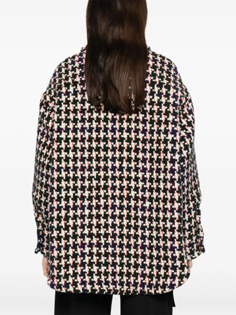 LOEWE houndstooth-pattern jacket - Blue